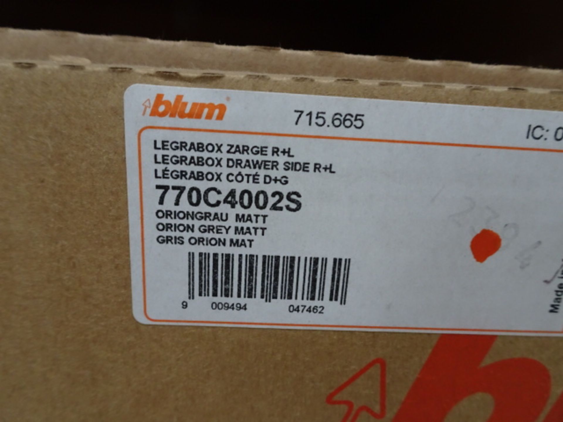 Lot de (± 113) paires de côtés de tiroirs neufs / R+L "Blum" new drawer side - Image 39 of 46