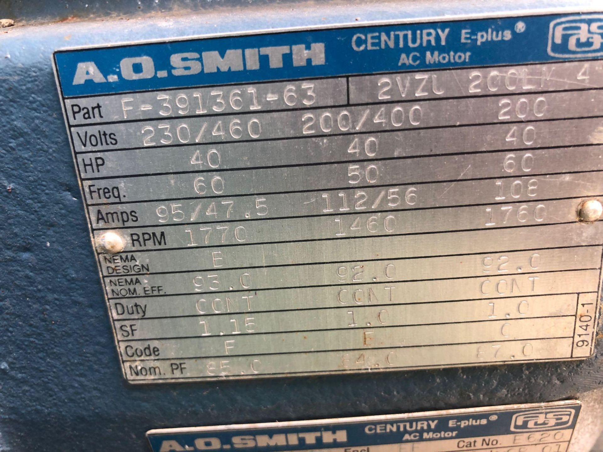 AO Smith 40HP Electric Motor - Image 5 of 6