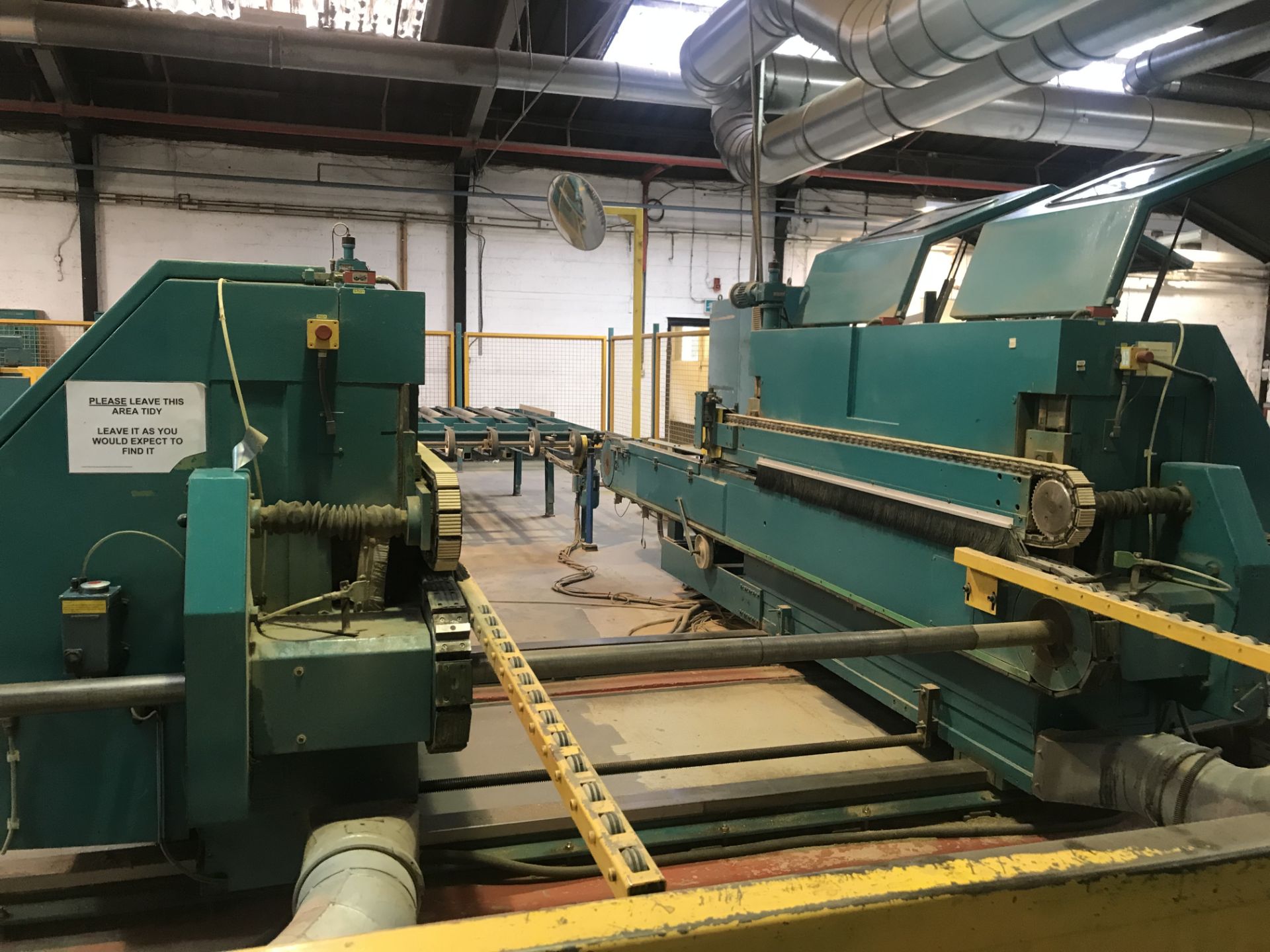 Schwabedissen Wamhoff, model number DA a80/3 double ended 6 head tenoner (side trim) c/w Beckhoff - Image 7 of 18