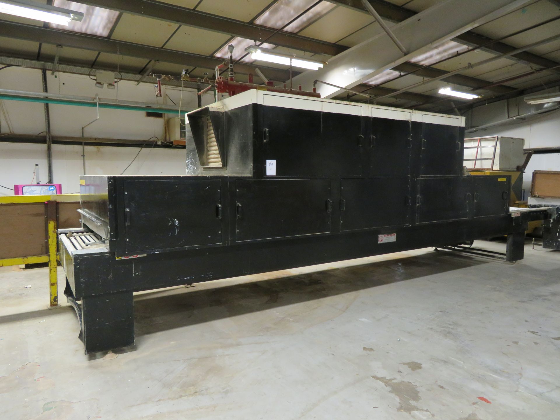 Gardina Offcine Aeromeccanic, model number HE IRM6, throughfeed 6m drying tunnel c/w control