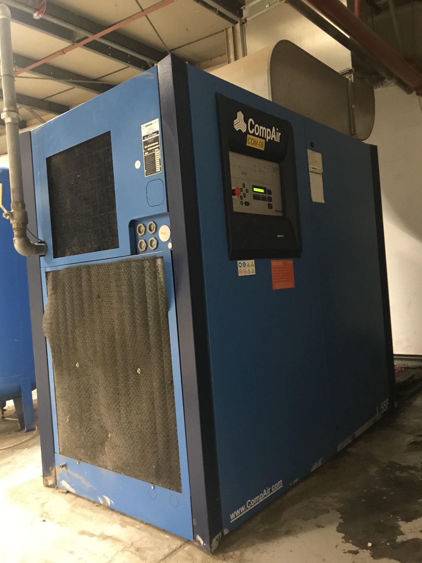 Comp Air, model number L55-10A packaged air compressor, serial number 349029-1376, 55Kw, 10 bar, - Image 2 of 4