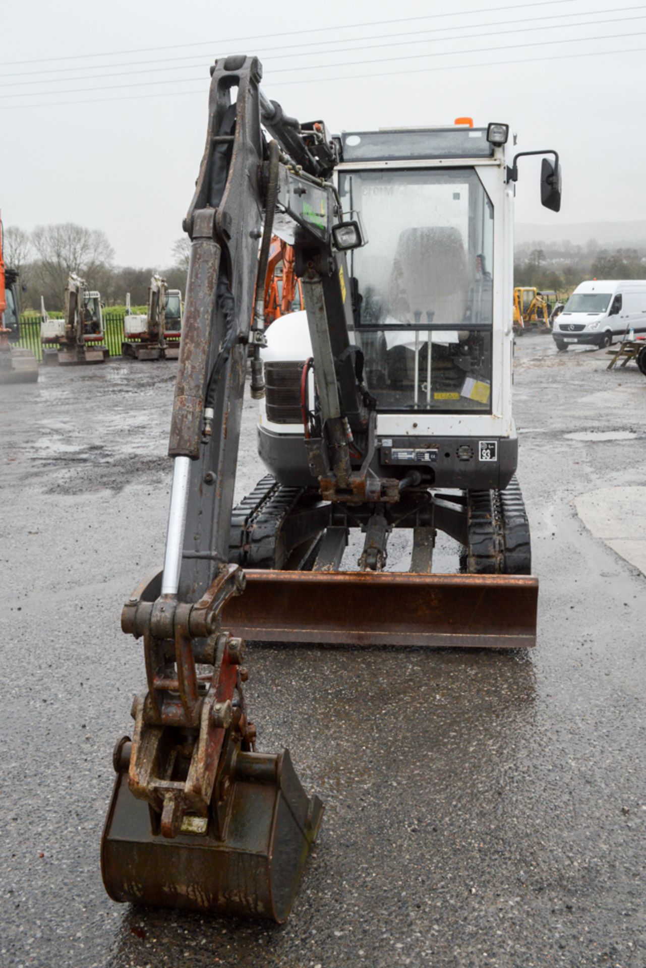 Volvo ECR28 2.8 tonne rubber tracked excavator Year: 2008 S/N: 111409 Recorded Hours: 2627 blade, - Image 5 of 11