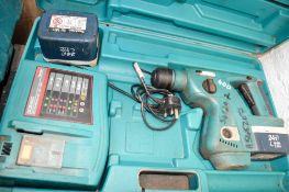 Makita 24v cordless SDS hammer drill c/w 2 batteries, charger & carry case A545207