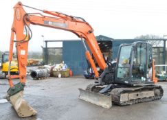 Hitachi Zaxis ZX85 8.7 tonne rubber tracked excavator  Year: 2013 S/N: 100125 Recorded hours: 3473