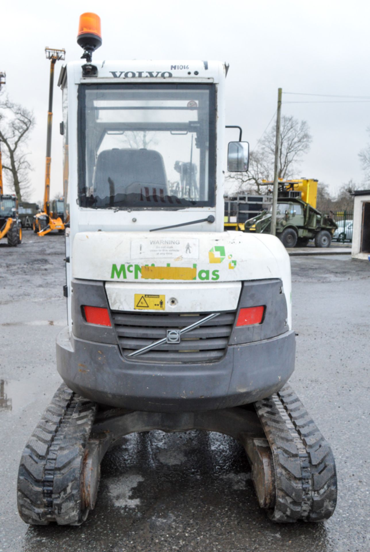 Volvo ECR28 2.8 tonne rubber tracked excavator Year: 2008 S/N: 111413 Recorded Hours: 1741 blade, - Image 6 of 11