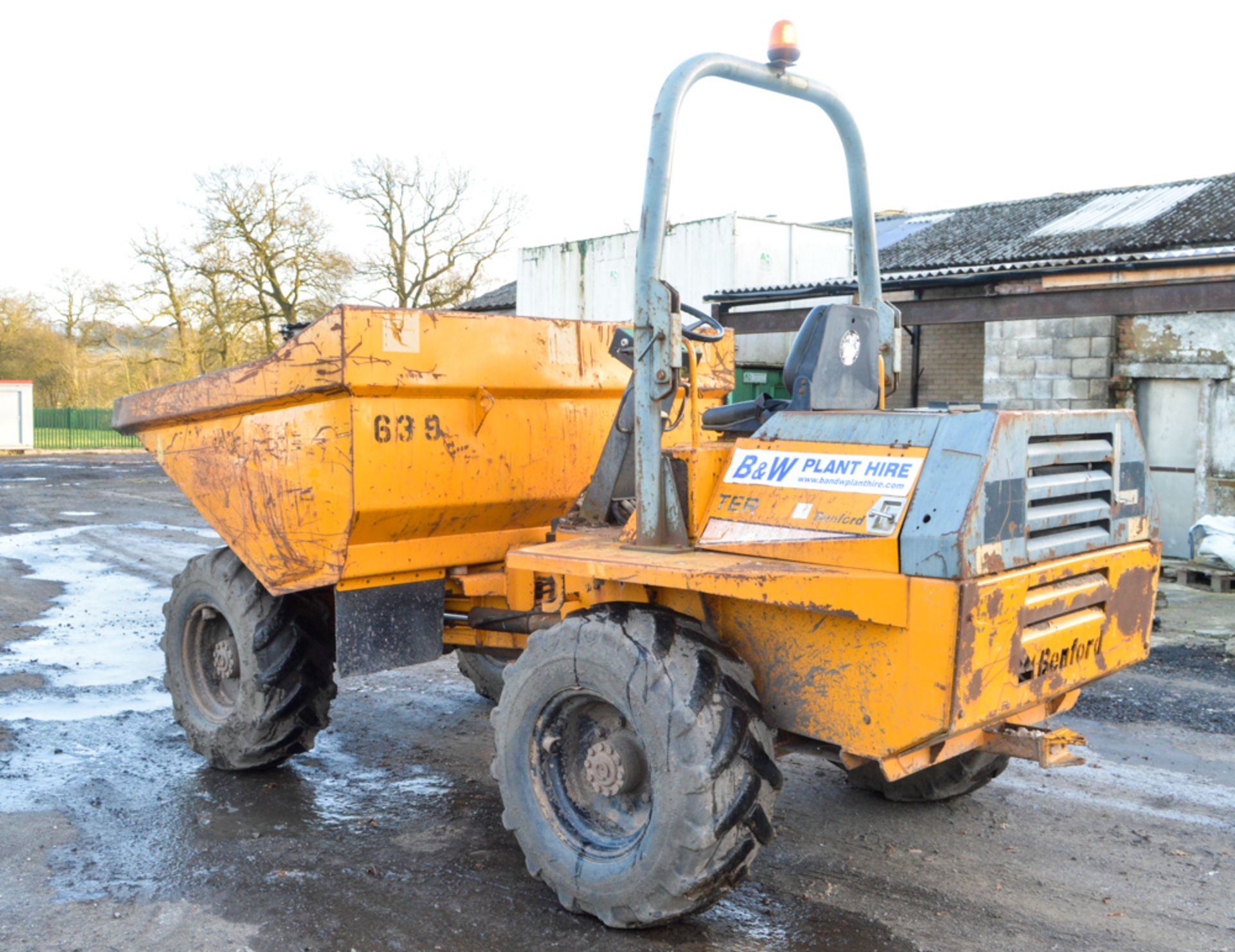 Benford Terex 6 tonne straight skip dumper Year: 2003 S/N: E311EE460 Recorded Hours: Not - Image 3 of 12