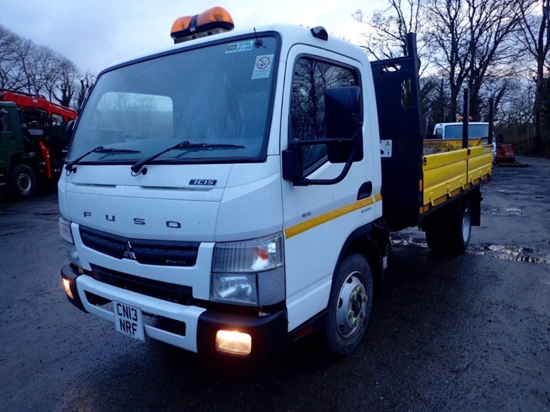 Mitsubishi Canter Fuso  7C15 34 7.5 tonne tipper lorry Registration Number: CN13 NRF Date of - Image 2 of 11