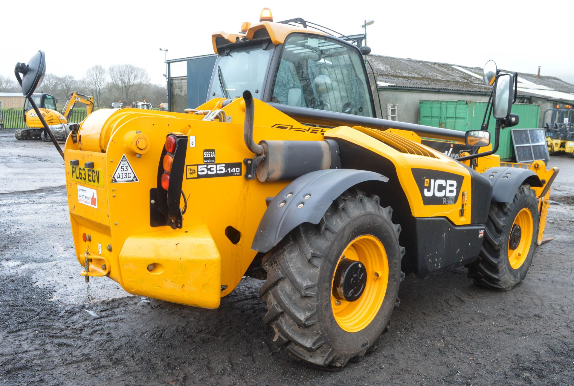 JCB 535-140 Hi-Viz T4i 14 metre telescopic handler Year: 2013 S/N: 2180197 Recorded Hours: 4130 c/ - Image 3 of 12