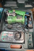 Hitachi 12v cordless threaded bar cutter c/w 2 batteries, charger & carry case E0003283