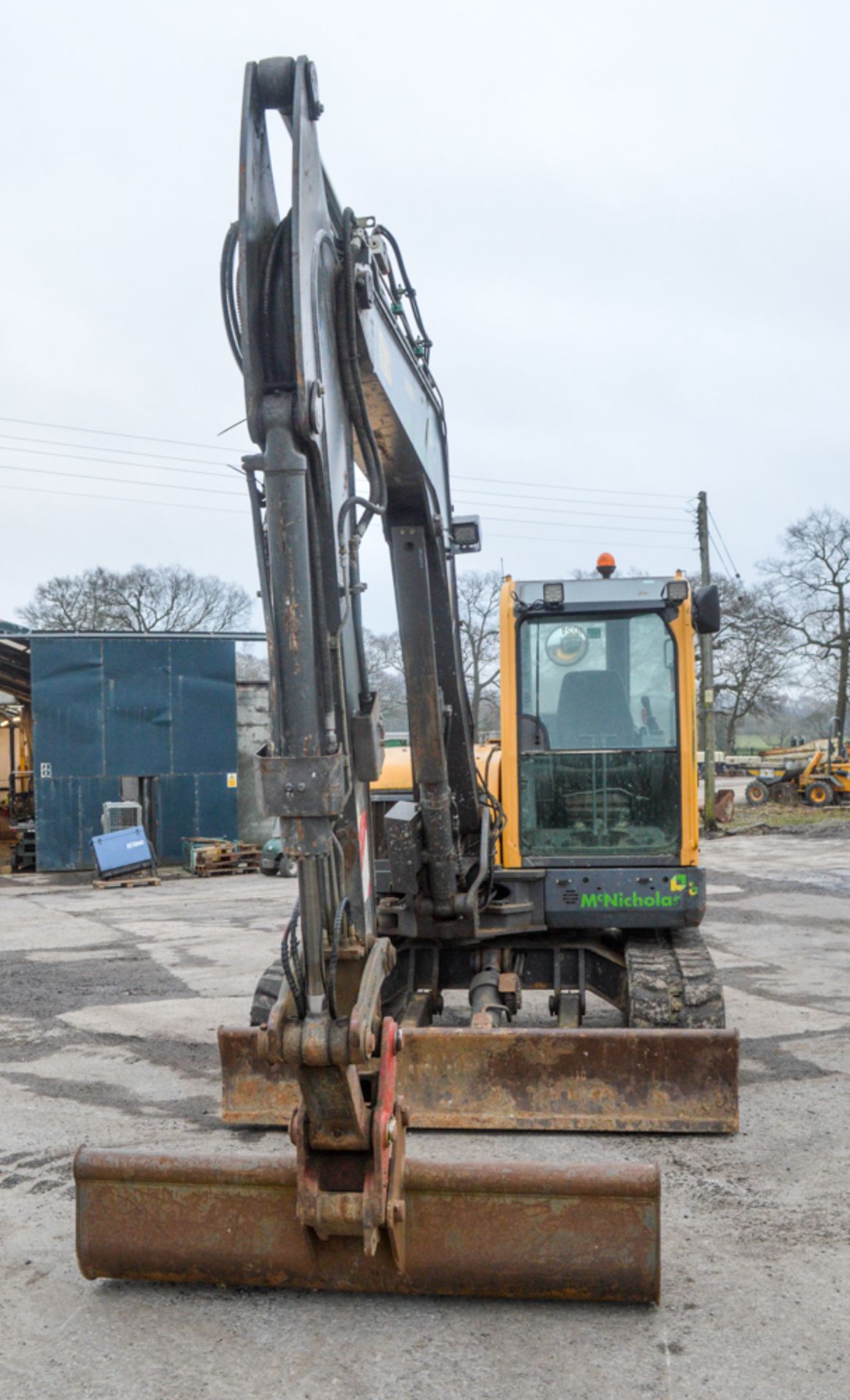 Volvo ECR88 8 tonne rubber tracked excavator Year: 2008 S/N: 12851 Recorded Hours: 7140 blade, - Image 5 of 12