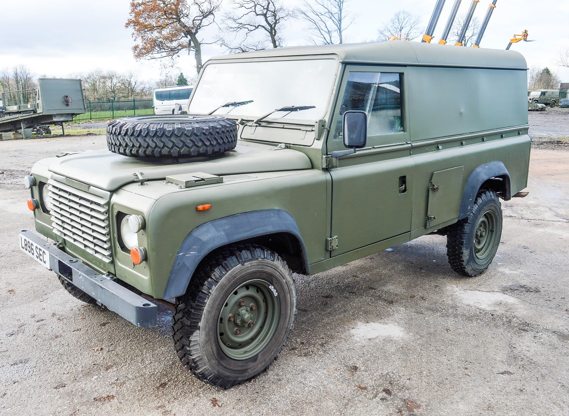 Land Rover Defender 110 hard top (Ex MOD) Registration Number: L896 SEC Year: 1993 MOT Expires: 01/ - Image 2 of 11