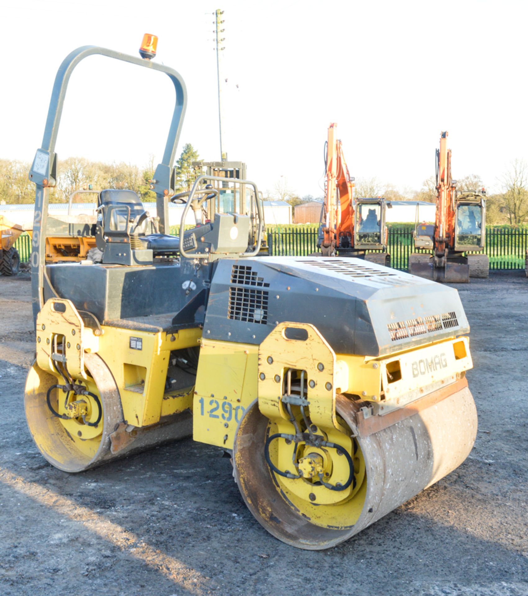 Bomag BW138AD double drum ride on roller Year: 2005 S/N: 42234 Recorded Hours: 749 1290