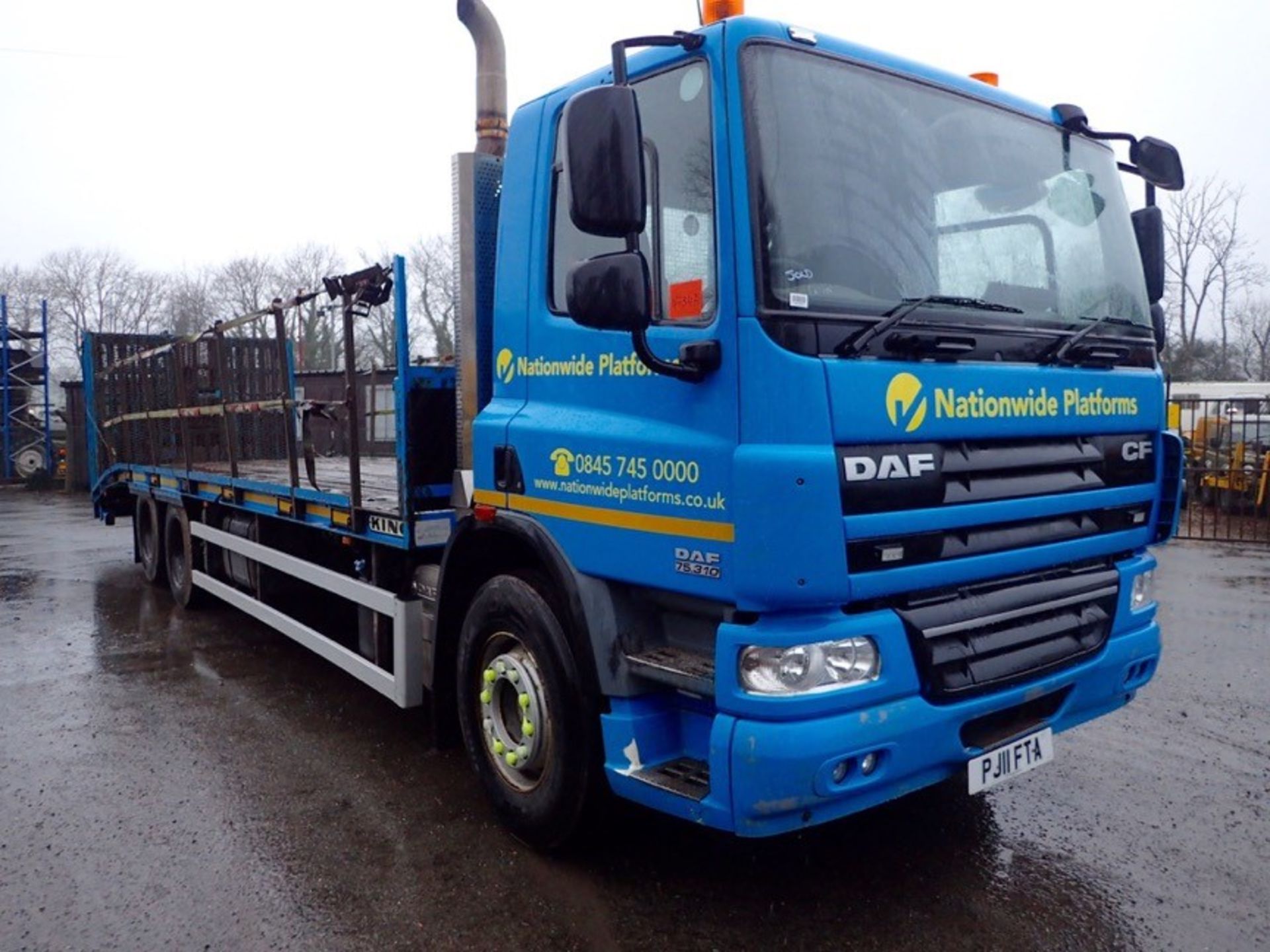 DAF CF 75 310 26 tonne 6x2 beaver tail plant lorry Registration Number: PJ11 FTA Date of