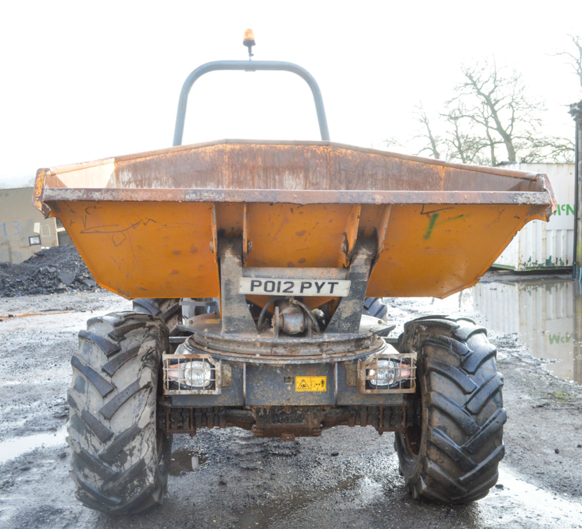 Benford Terex 6 tonne swivel skip dumper Year: 2012 S/N: EC7MT3493 Recorded Hours: 2001 PO12 PYT - Image 5 of 12