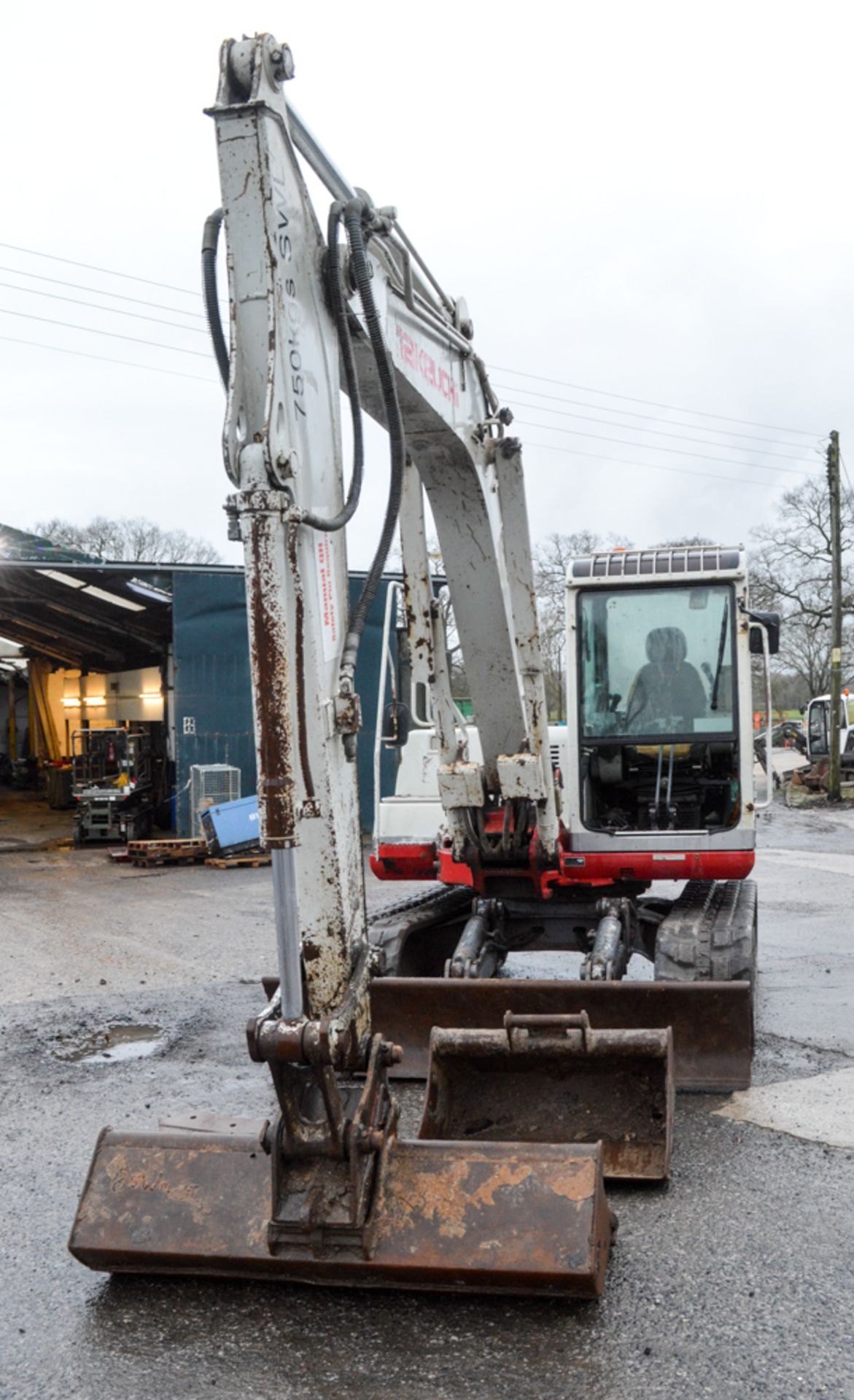 Takeuchi TB175 7.5 tonne rubber tracked excavator Year: 2007 S/N: 17517548 Recorded Hours: 7494 - Image 5 of 11