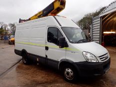 Iveco Daily 50C15 MEWP access platform panel van Registration Number: AE09 BWJ Date of Registration: