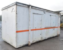 18ft x 8ft steel anti vandal site drying room/kitchen  C/w keys in office