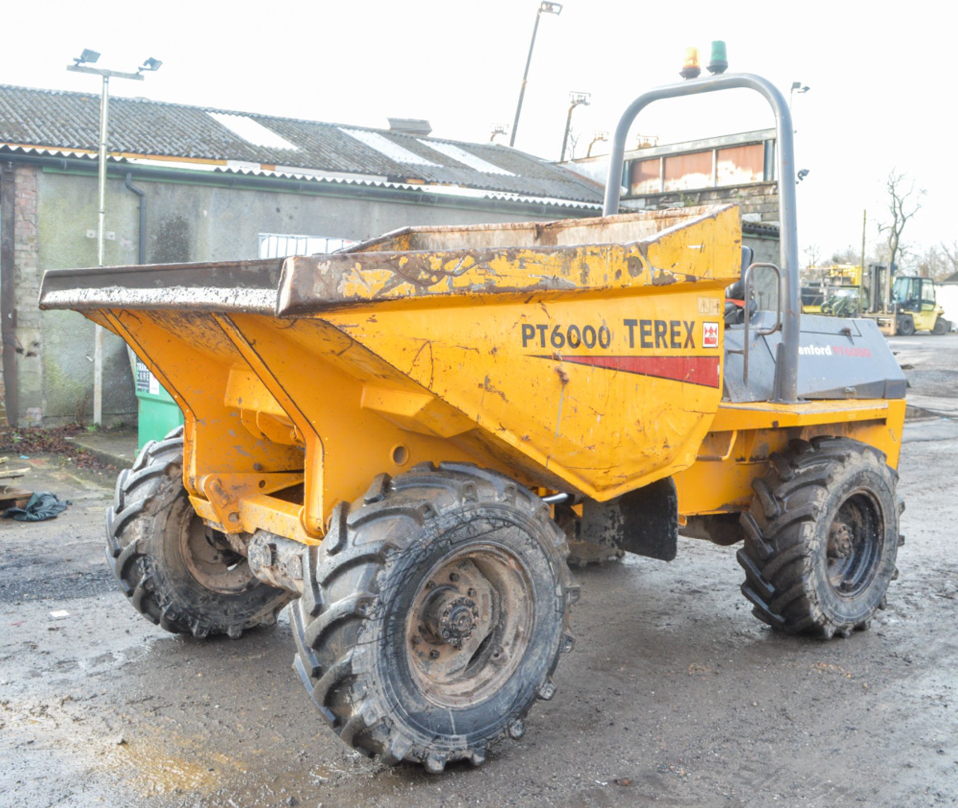 Benford Terex 6 tonne straight skip dumper Year: 2002 S/N: E205HA006 Recorded Hours: Not - Image 2 of 12