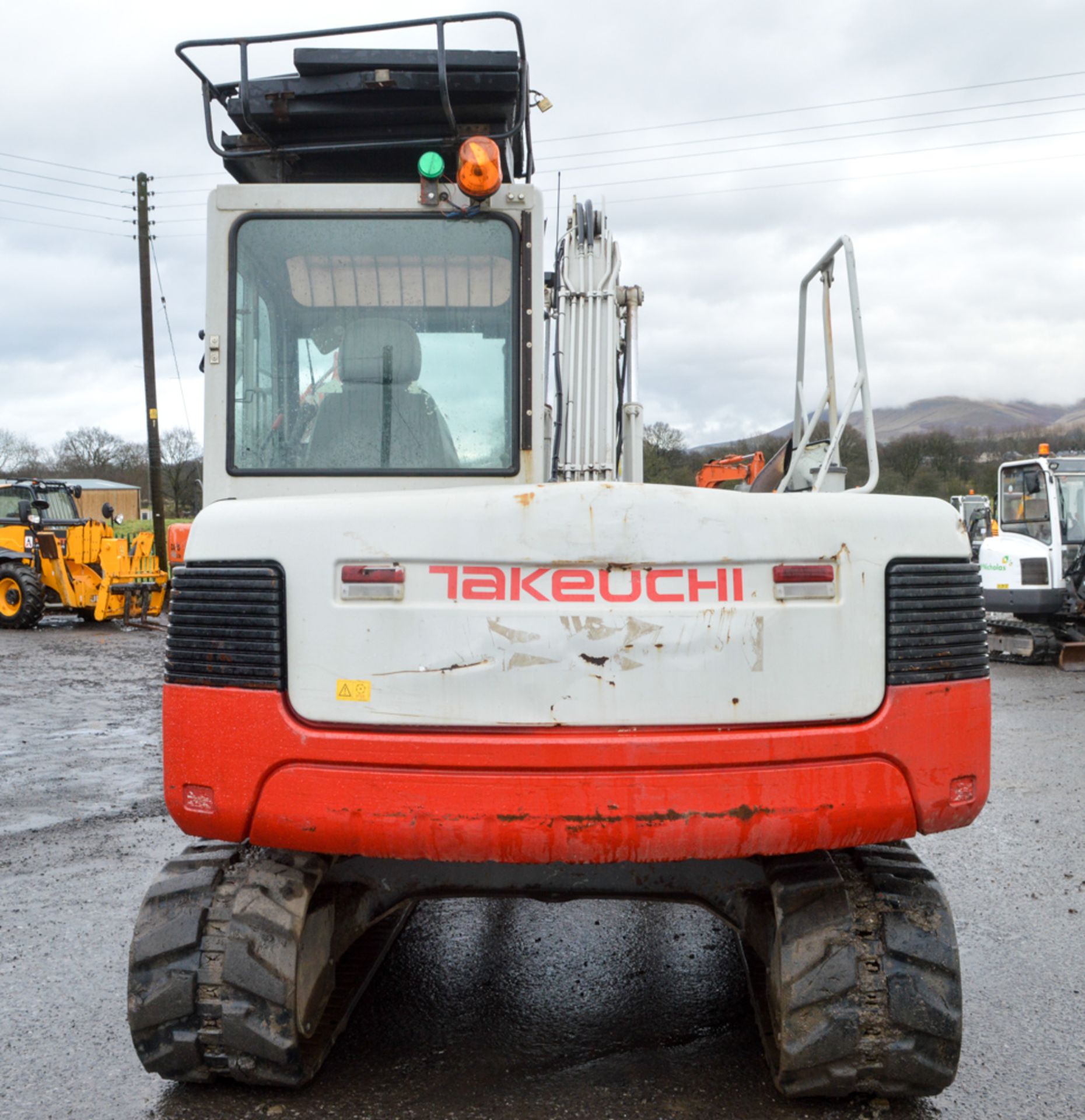Takeuchi TB175 7.5 tonne rubber tracked excavator Year: 2010 S/N: 301434 Recorded Hours: 6344 blade, - Image 6 of 12