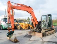 Hitachi 85USB-5A Zaxis 8.5 tonne steel tracked/rubber pad excavator Year: 2013 S/N: 100096