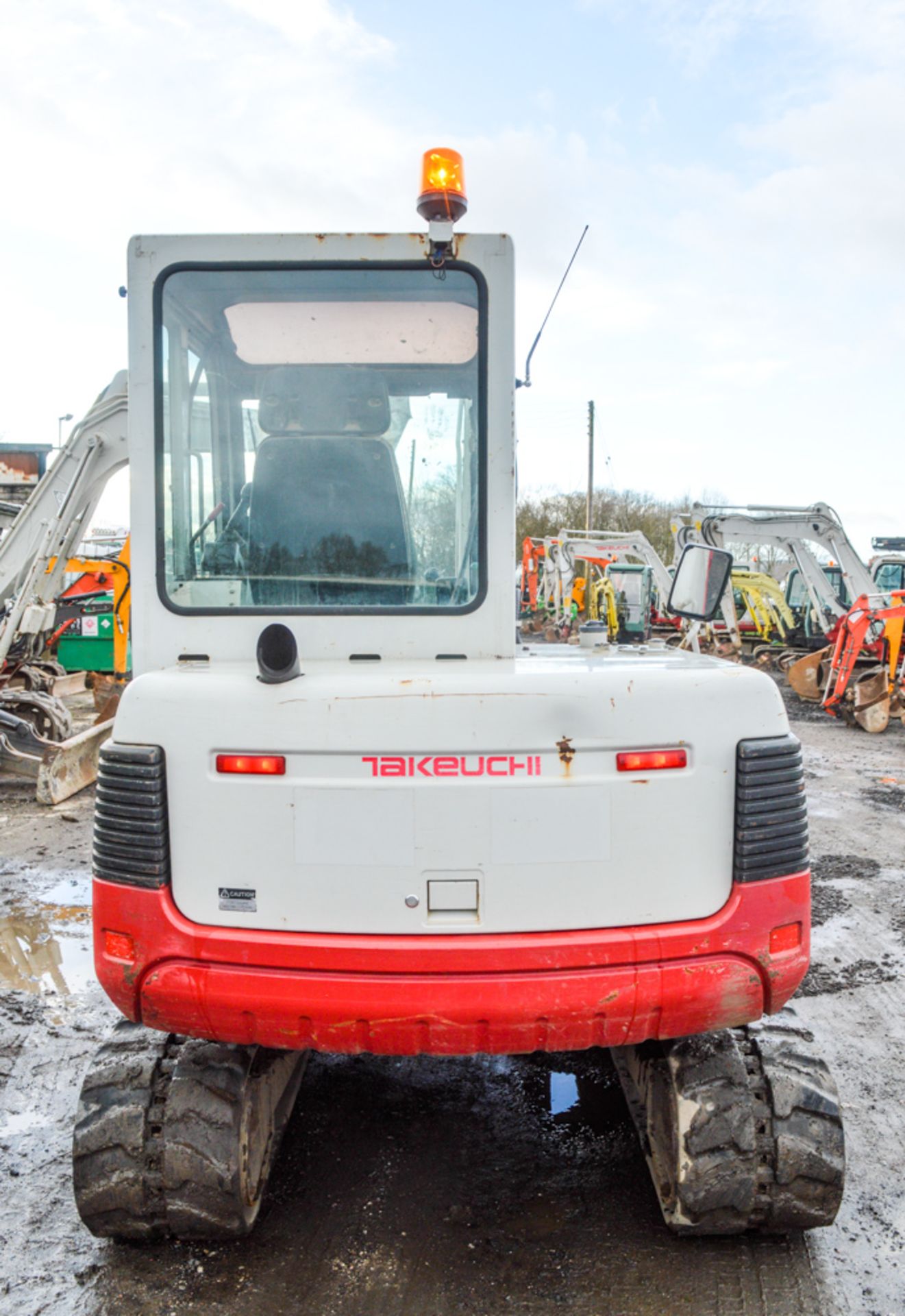 Takeuchi TB145 4.5 tonne rubber tracked excavator Year: 2008 S/N: 18629 Recorded Hours: 6911 - Image 6 of 11