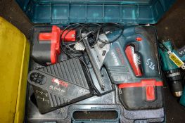 Bosch 24v cordless jigsaw c/w 2 batteries, charger & carry case