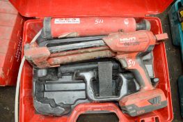 Hilti cordless mastic gun c/w battery & carry case **No charger**