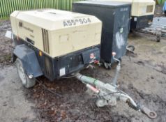Doosan 7/41 diesel driven mobile air compressor Year: 2011 S/N: 430312 Recorded Hours: 1337 A558504