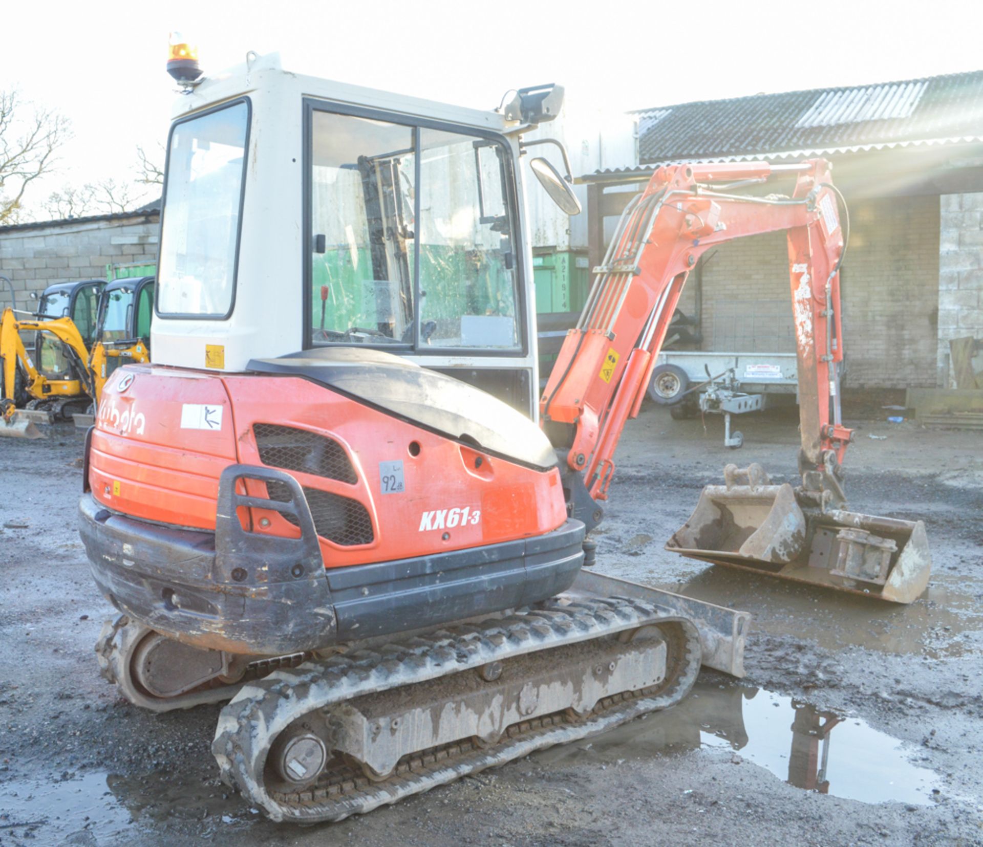 Kubota KX61-3 2.5 tonne rubber tracked mini excavator Year: 2010 S/N: 77938 Recorded Hours: 4610 - Image 3 of 11