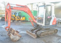 Kubota KX61-3 2.5 tonne rubber tracked mini excavator Year: 2010 S/N: 77935 Recorded Hours: 4536