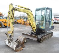 Yanmar B25V 2.5 tonne rubber tracked mini excavator Year: 2007 S/N: E204351 Recorded Hours: 5039