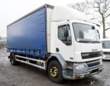 DAF 55-220 18 tonne curtain side flat bed lorry Registration Number: BX05 GCV Date of