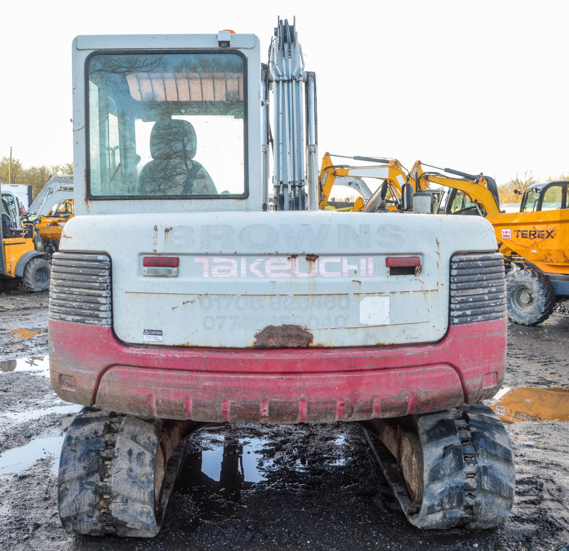 Takeuchi TB175 7.5 tonne rubber tracked excavator Year: 2005 S/N: 17513727 Recorded Hours: 7234 - Image 6 of 10