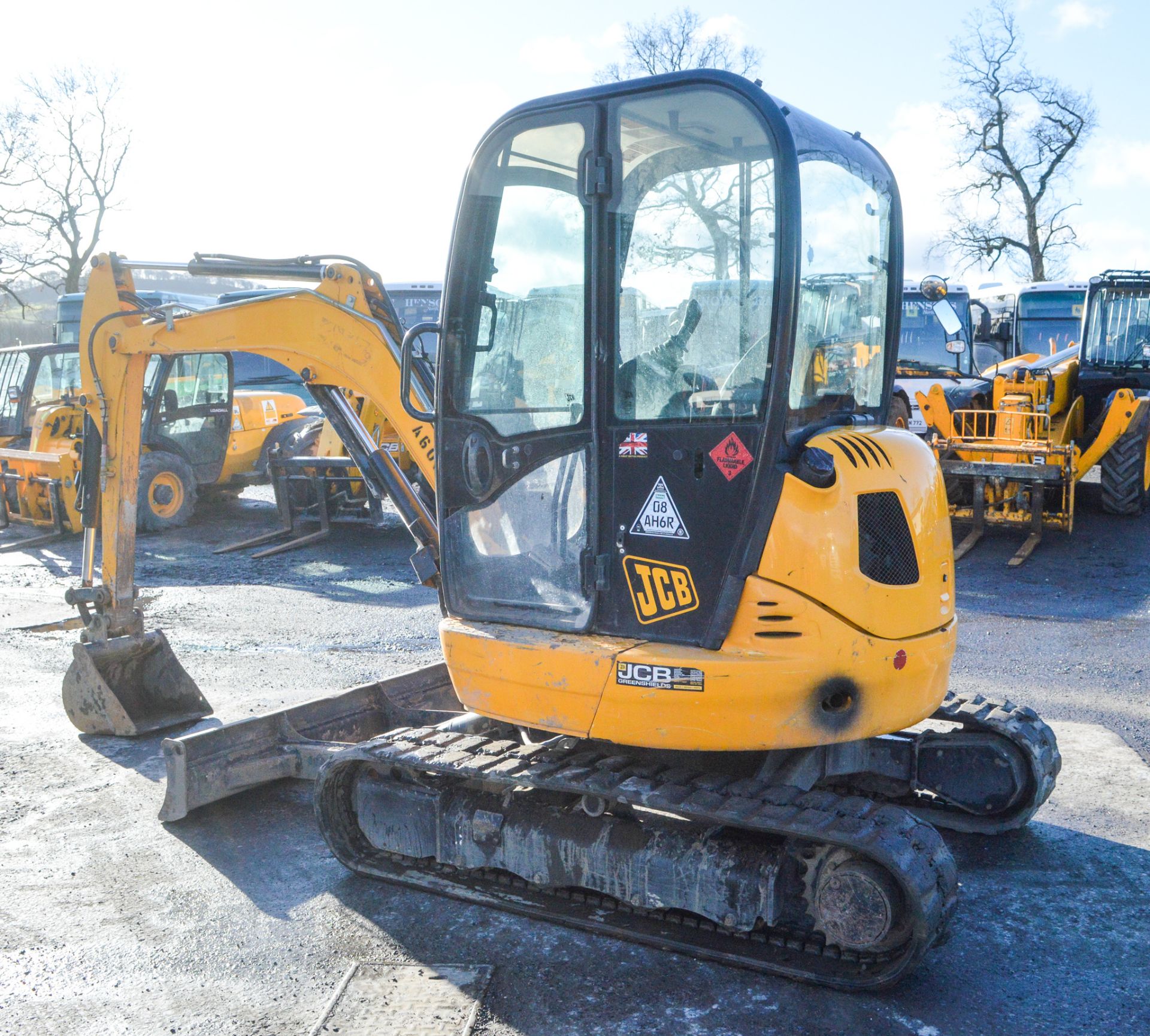 JCB 8030 ZTS 3 tonne rubber tracked mini excavator Year: 2013 S/N: 21808 Recorded Hours: 2034 blade, - Image 3 of 12