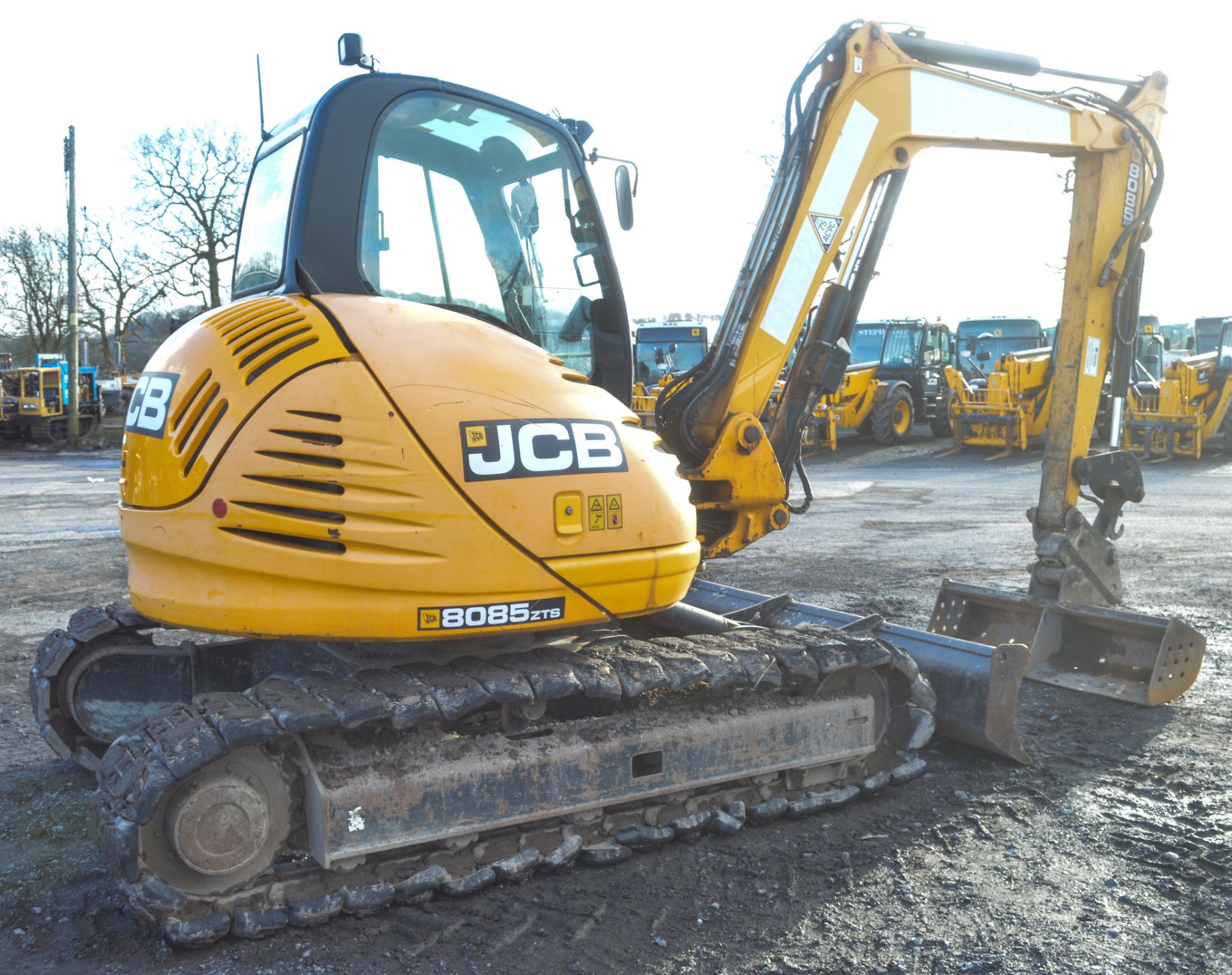 JCB 8085 ZTS Eco 8.5 tonne steel tracked/rubber pads excavator Year: 2011 S/N: 1071849 Recorded - Image 3 of 12