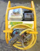 Brendon Powerwashers petrol driven pressure washer  c/w suction pipe, filter, delivery **NO VAT**