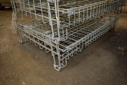 Steel collapsible parts cage H=100cm  W=100cm  L=110cm *Please note you are bidding on one