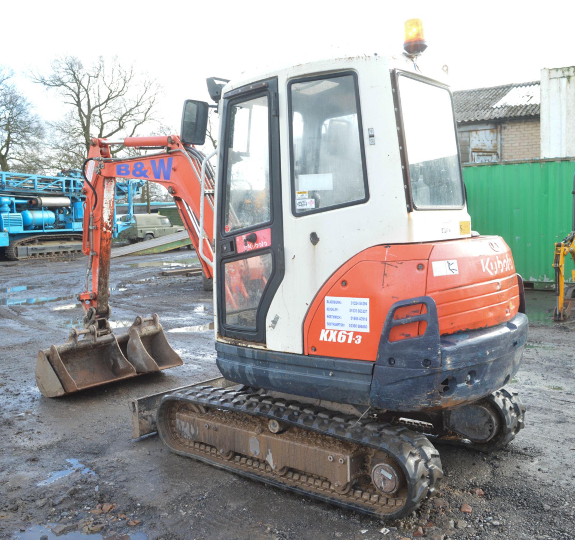 Kubota KX61-3 2.5 tonne rubber tracked mini excavator Year: 2010 S/N: 78227 Recorded Hours: 4460 - Image 2 of 11