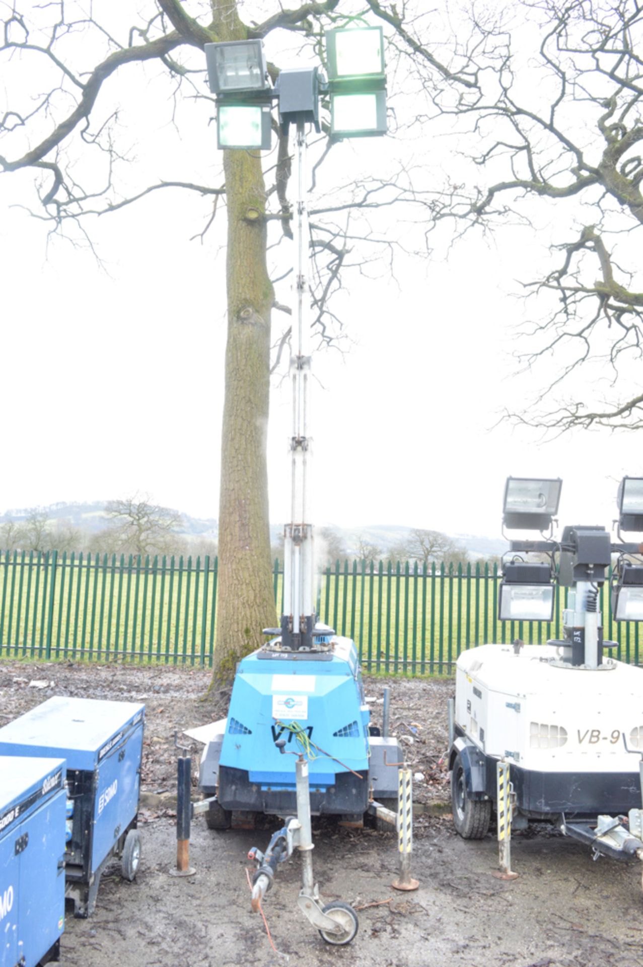 Towerlight VT-1 diesel driven mobile lighting tower Year: 2012 S/N: 800776 Recorded Hours: 6073 H&S - Image 3 of 4