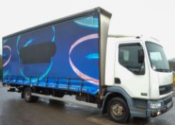 DAF 45-150 7.5 tonne curtain side flat bed lorry Registration Number: BU06 GUD  Date of