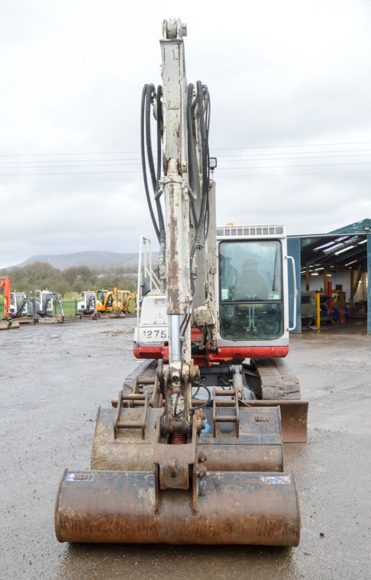 Takeuchi TB175 7.5 tonne rubber tracked excavator Year: 2010 S/N: 301483 Recorded Hours: 6418 blade, - Image 5 of 12