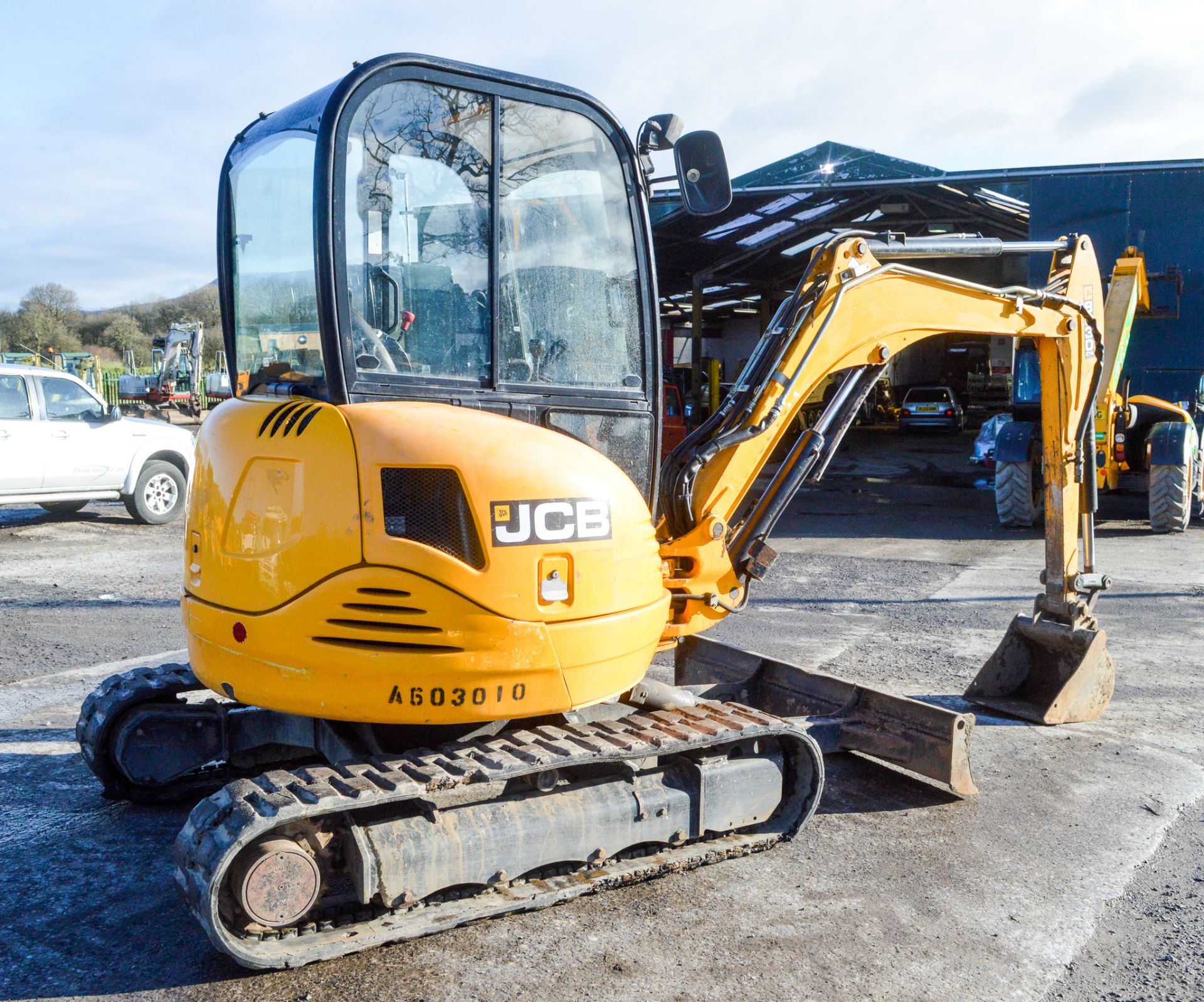 JCB 8030 ZTS 3 tonne rubber tracked mini excavator Year: 2013 S/N: 21808 Recorded Hours: 2034 blade, - Image 2 of 12