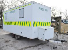 15 ft x 6 ft Event First Aid trailer  Comprising two rooms