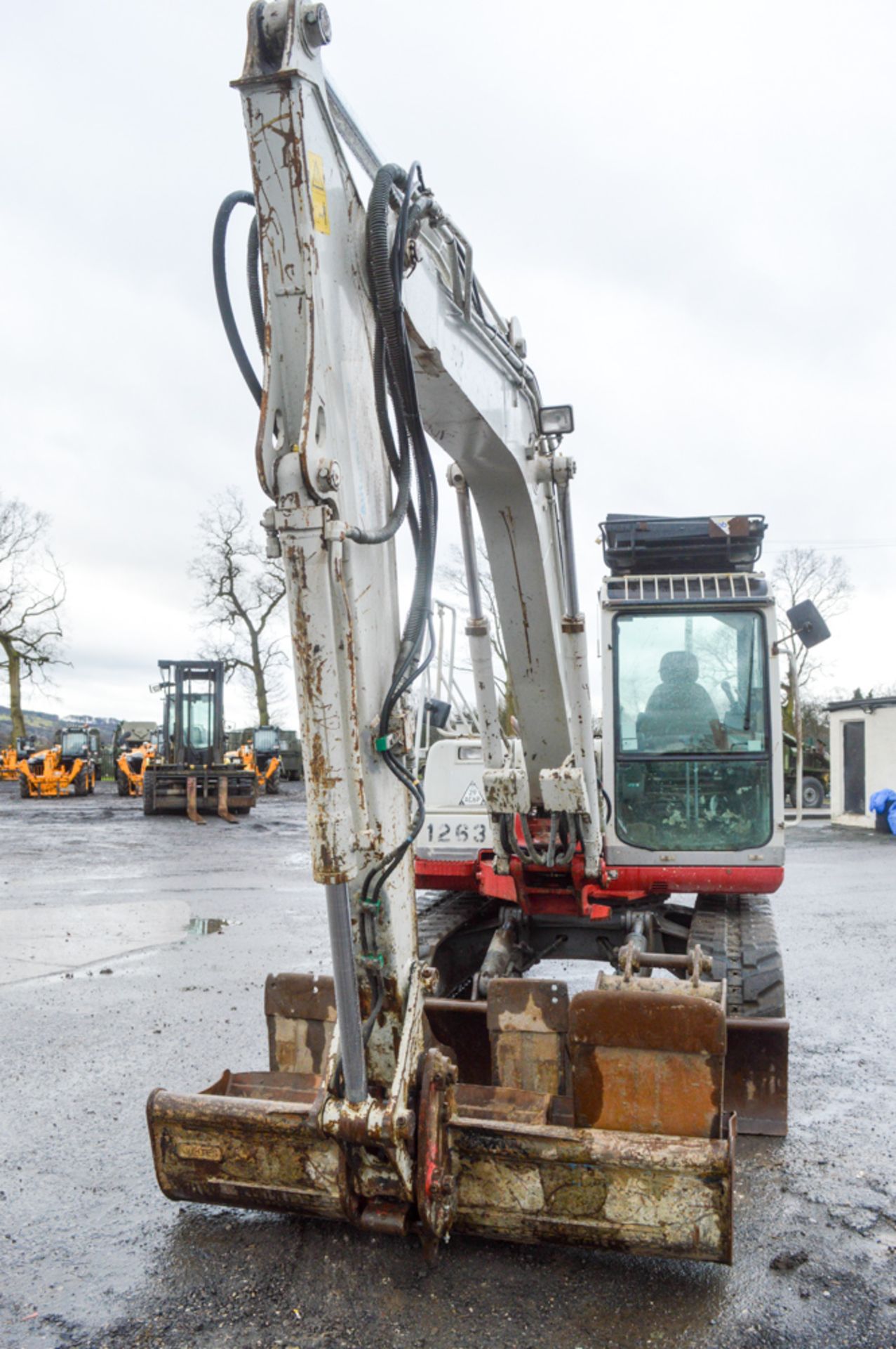 Takeuchi TB175 7.5 tonne rubber tracked excavator Year: 2010 S/N: 301434 Recorded Hours: 6344 blade, - Image 5 of 12
