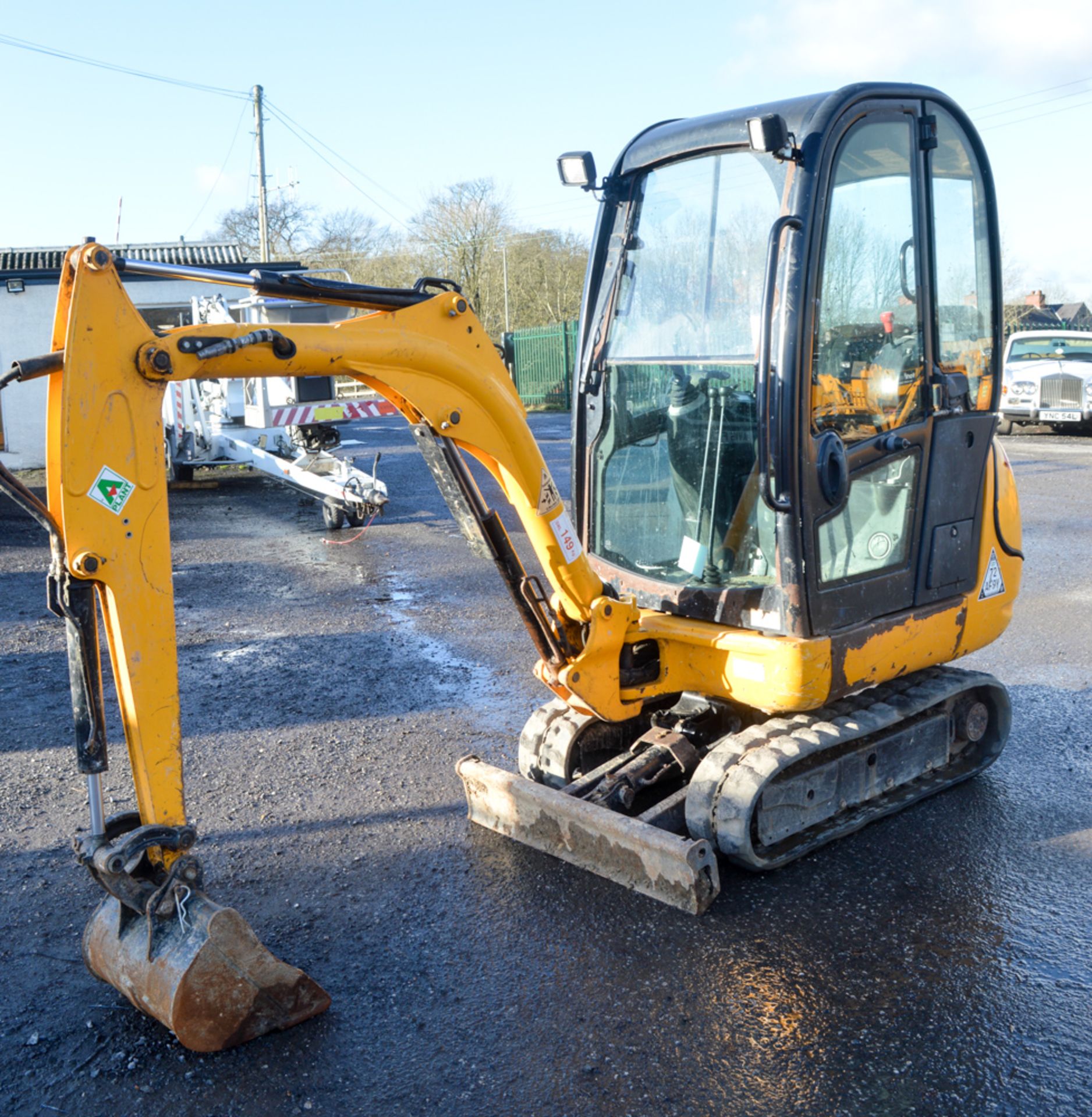 JCB 801.6 1.5 tonne rubber tracked mini excavator Year: 2012 S/N: 1795061 Recorded Hours: 1336