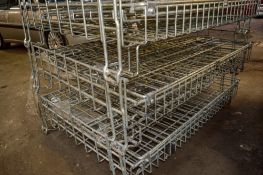 Steel collapsible parts cage H=100cm  W=100cm  L=110cm *Please note you are bidding on one