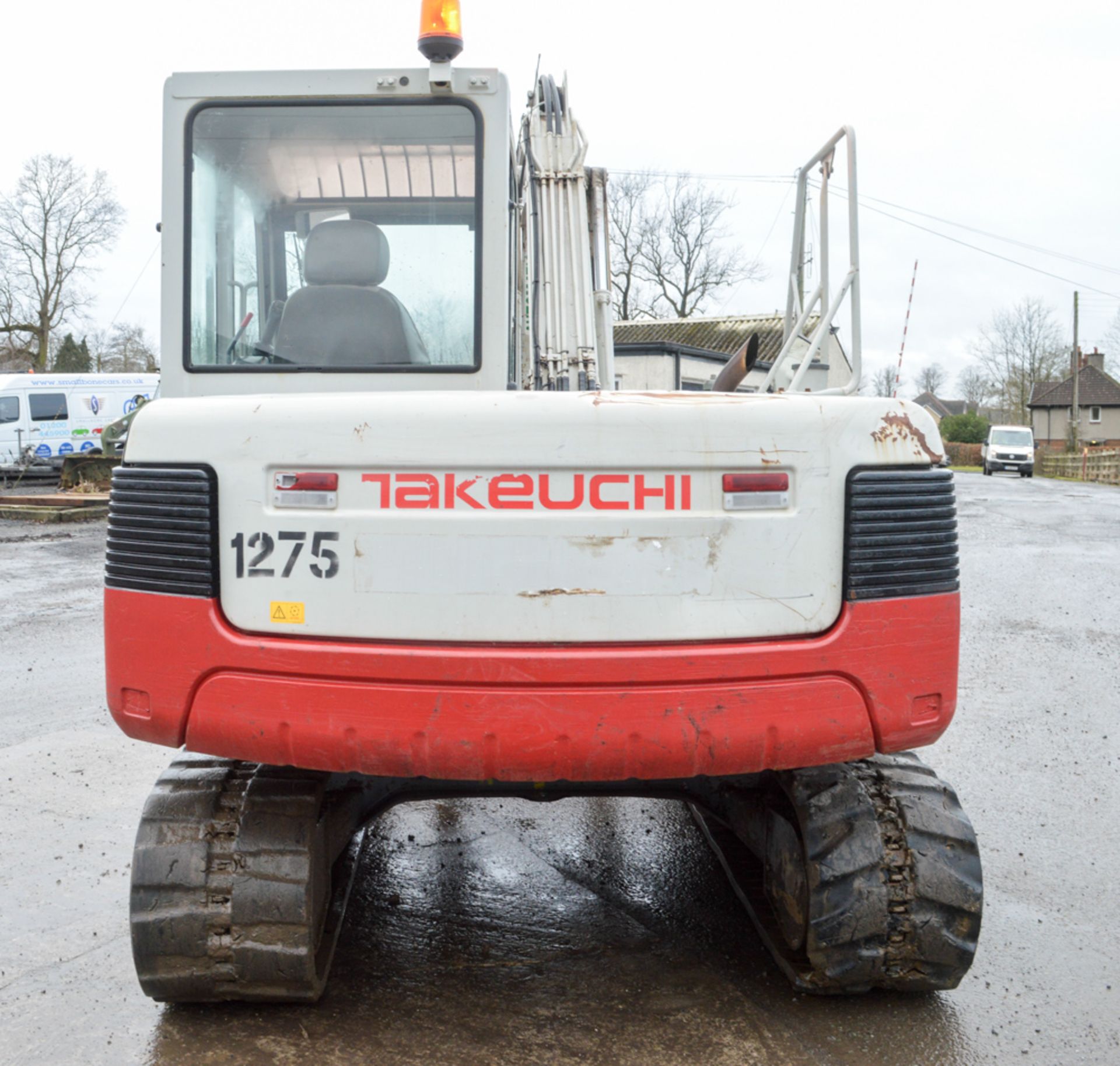 Takeuchi TB175 7.5 tonne rubber tracked excavator Year: 2010 S/N: 301483 Recorded Hours: 6418 blade, - Image 6 of 12