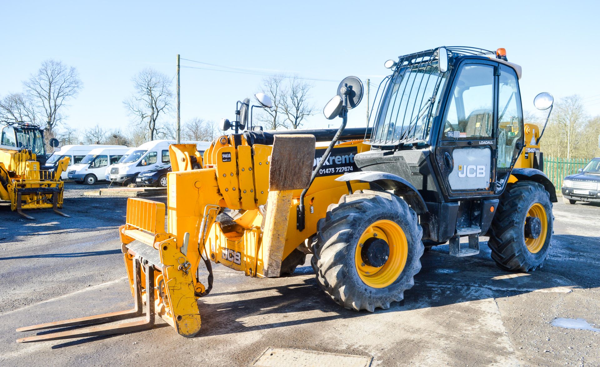 JCB 540-170 T4i 17 metre telescopic handler Year: 2014 S/N: 2336914 Recorded Hours: 3077 c/w