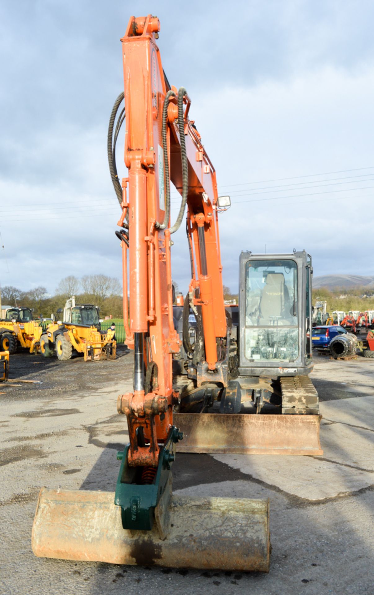 Hitachi 85USB-5A Zaxis 8.5 tonne steel tracked/rubber pad excavator Year: 2013 S/N: 100096 - Image 5 of 12