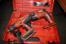 2 - Hilti cordless power drills c/w 1 carry case TE2A008H/DEB0H742H **No batteries or chargers**